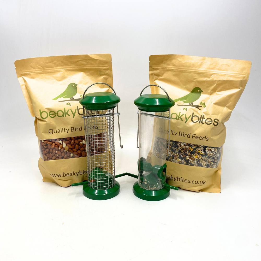 Premium Bird Feeder and Feed Bundle